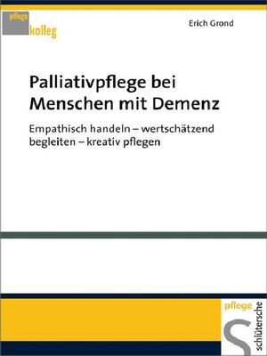 cover image of Palliativpflege bei Menschen mit Demenz